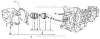 Cylinder-piston-wrist pin, assy