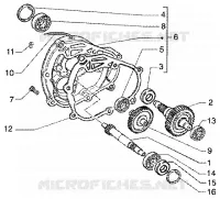 Rear wheel shaft