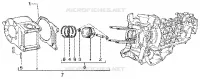 Cylinder-piston-wrist pin, assy