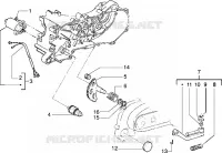 Starting motor-starter lever