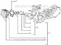 Cylinder-piston-wrist pin, assy