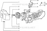 CYLINDER HEAD-COOLING HOOD-INLET AND INDUCTION PIPE