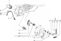 Starting motor-starter lever