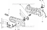 Starting motor-starter lever