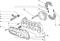 Crankcase cover-Brake jaws