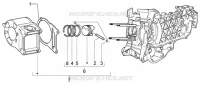 Cylinder-piston-wrist pin, assy
