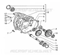Rear wheel shaft