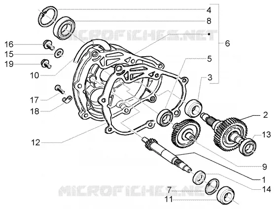 Rear wheel shaft