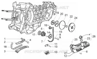 Pump group-oil pan
