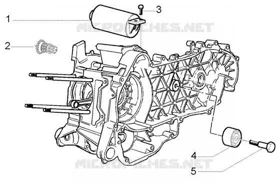 Electric starter-damper pulley