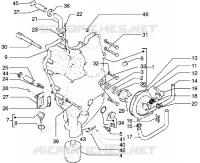 Flywheel cover-Oil filter