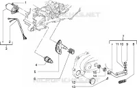 Starting motor-starter lever
