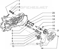 Rear wheel shaft