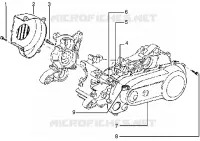 Clutch cover-scrool cover
