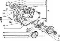 Rear wheel shaft