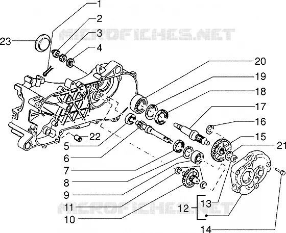 Rear wheel shaft