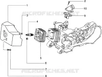 Cylinder head-cooling hood-inlet and induction pipe