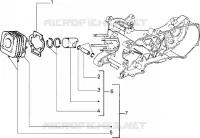 Cylinder-piston-wrist pin, assy