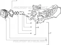 Cylinder-piston-wrist pin, assy