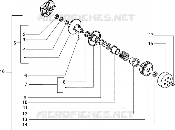 Driven pulley