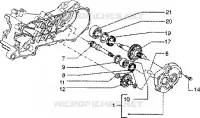 Rear wheel shaft