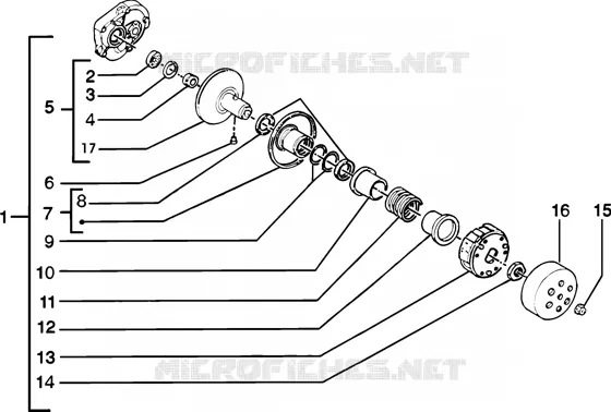 Driven pulley