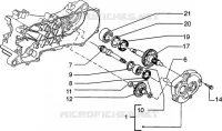 Rear wheel shaft