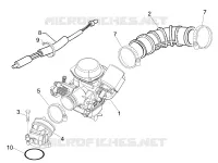 Carburettor, assembly - Union pipe