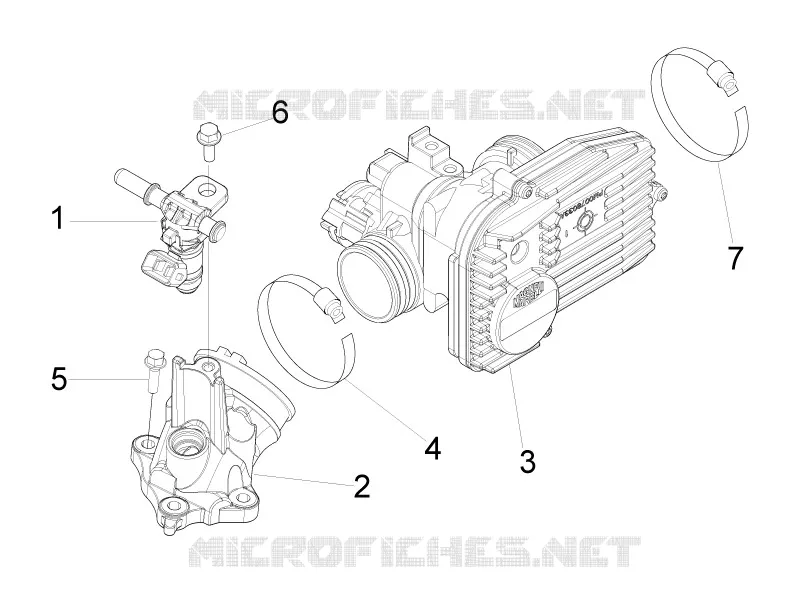 Throttle body - Injector - Union pipe