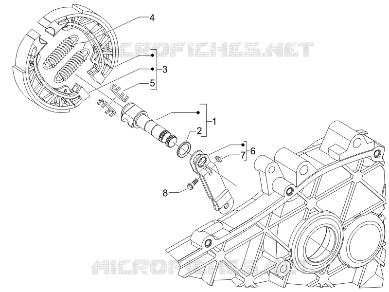 Rear brake - Brake jaw