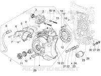Flywheel magneto cover - Oil filter