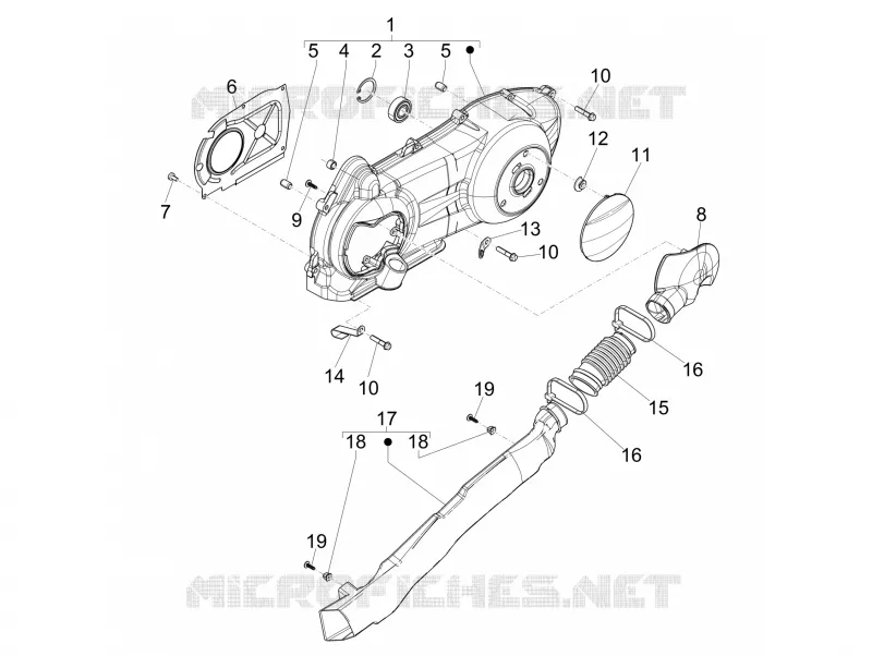 Crankcase cover - Crankcase cooling