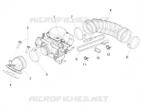Carburettor, assembly - Union pipe