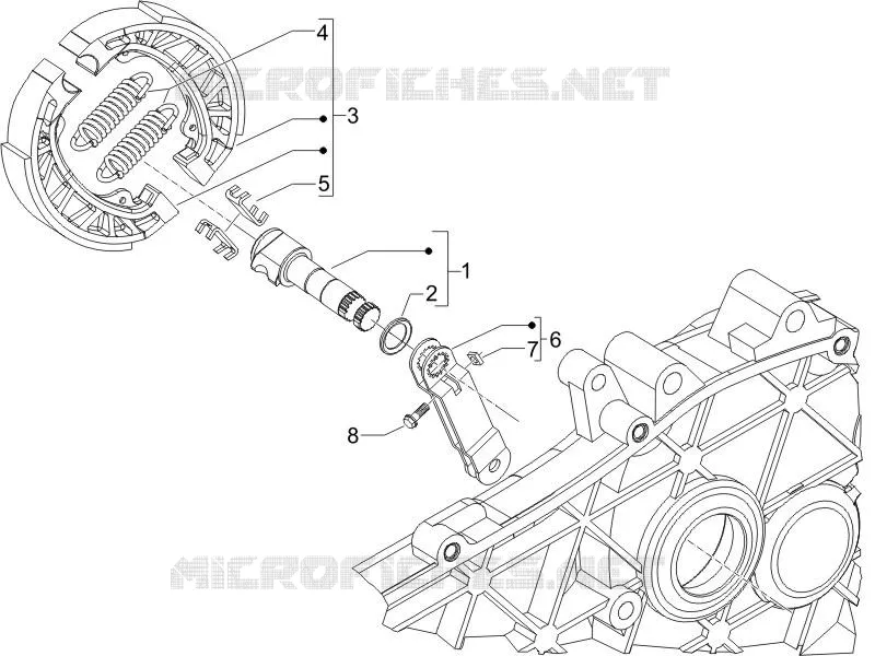 Rear brake - Brake jaw