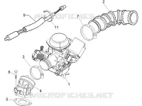Carburettor, assembly - Union pipe