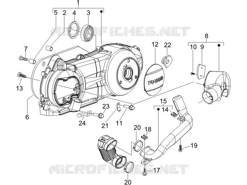 Crankcase cover - Crankcase cooling