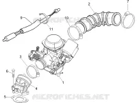 Carburettor, assembly - Union pipe