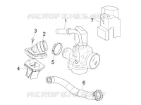 Carburettor, assembly - Union pipe