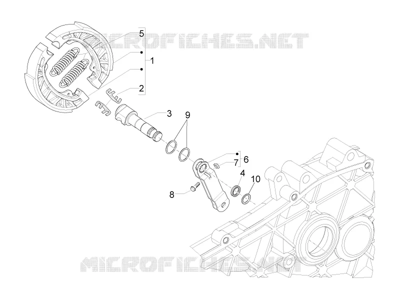 Rear brake - Brake jaw
