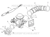 Carburettor, assembly - Union pipe