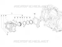 Cylinder-piston-wrist pin unit