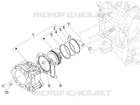 Cylinder-piston-wrist pin unit