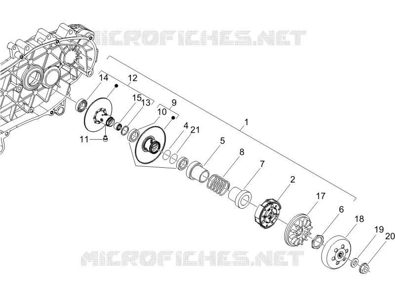 Driven pulley