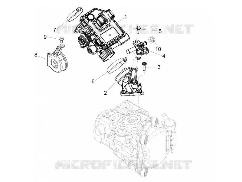 Throttle body - Injector - Union pipe