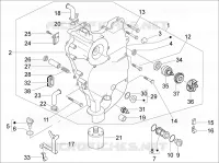 Flywheel magneto cover - Oil filter