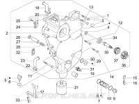 Flywheel magneto cover - Oil filter