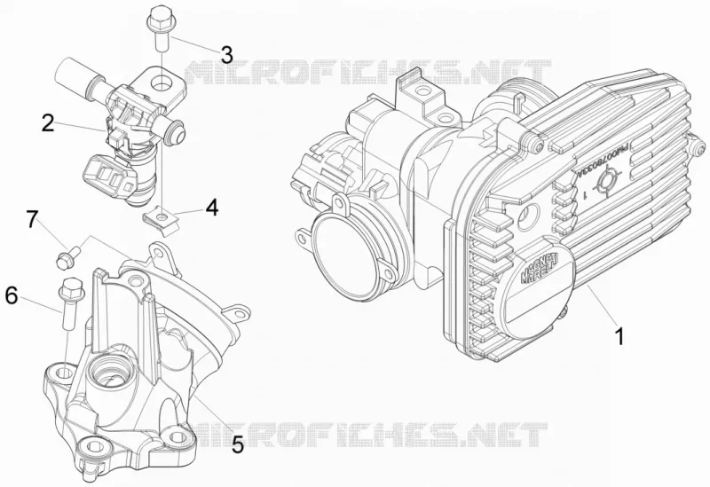 Throttle body - Injector - Union pipe