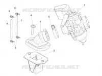 Carburettor, assembly - Union pipe