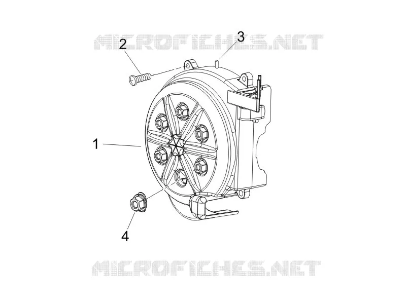 Flywheel magneto cover - Oil filter