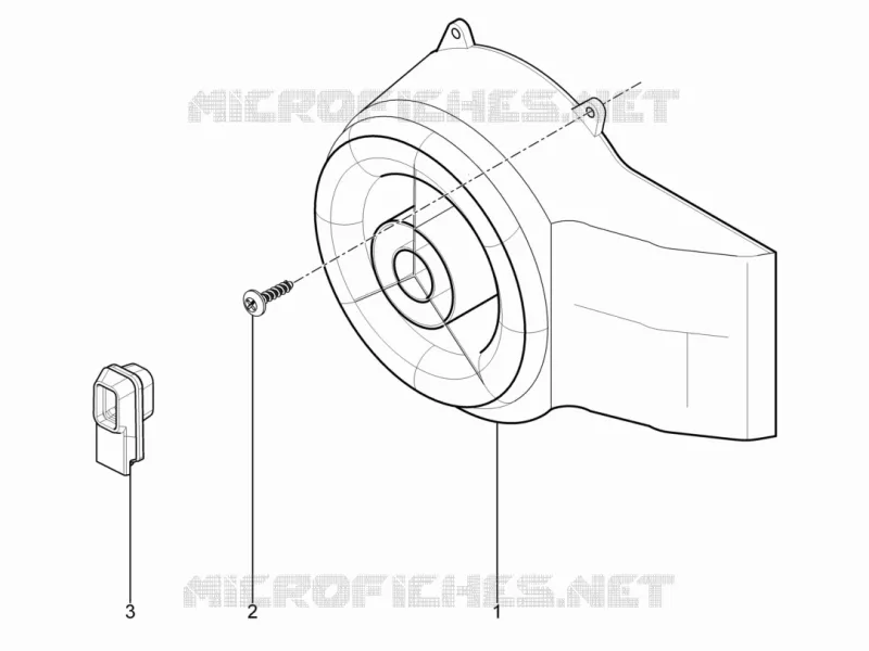 Flywheel magneto cover - Oil filter